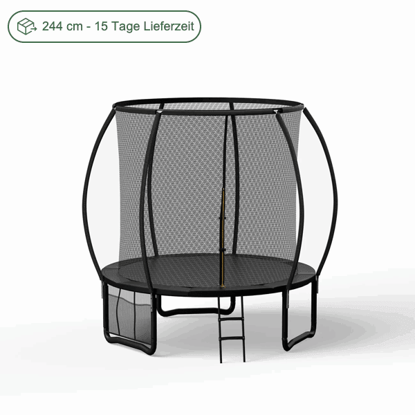 Trampoline mit Sicherheitsnetz und Leiter, Ø 244-427cm - Yardwell