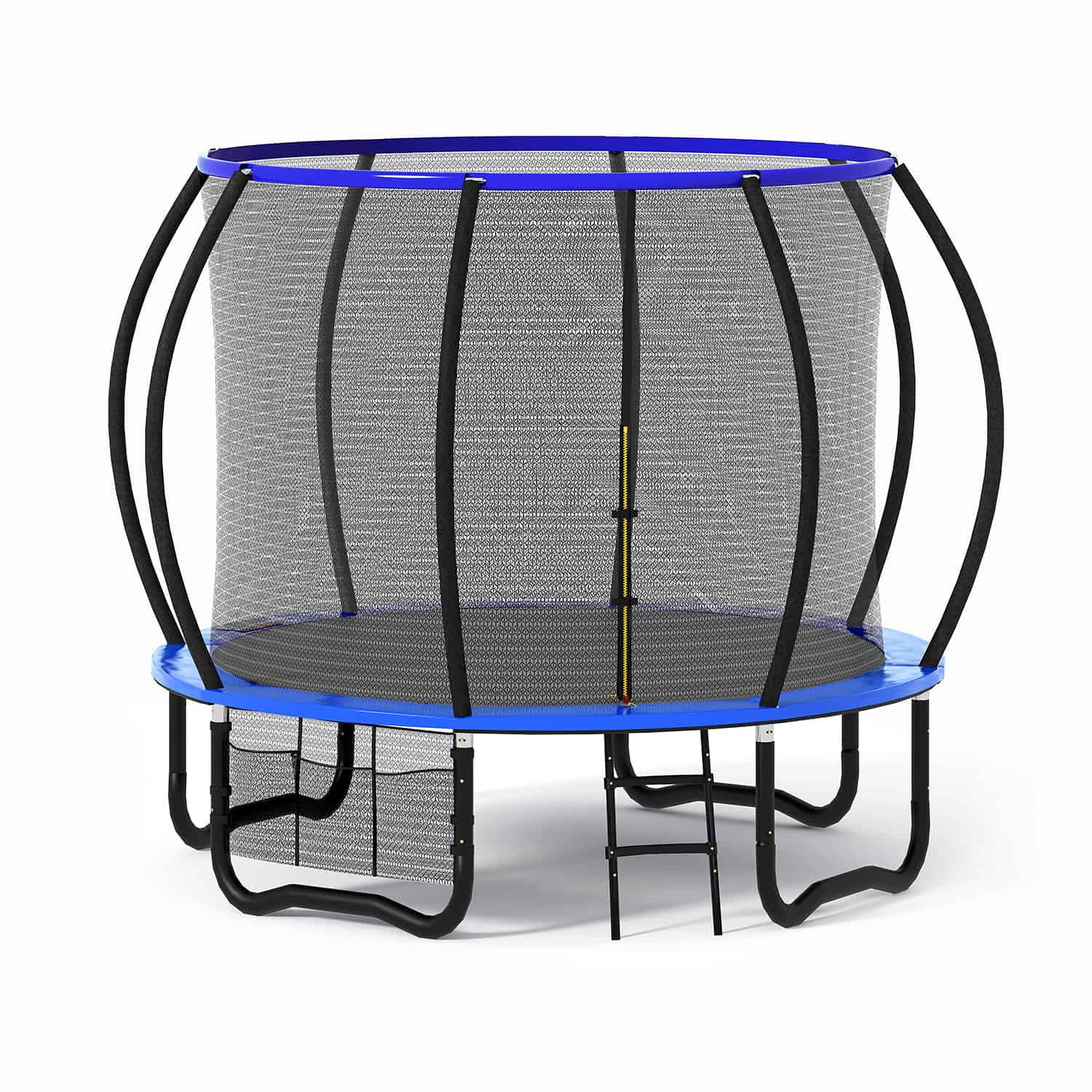 Trampoline mit Sicherheitsnetz und Leiter, Ø 244-427cm