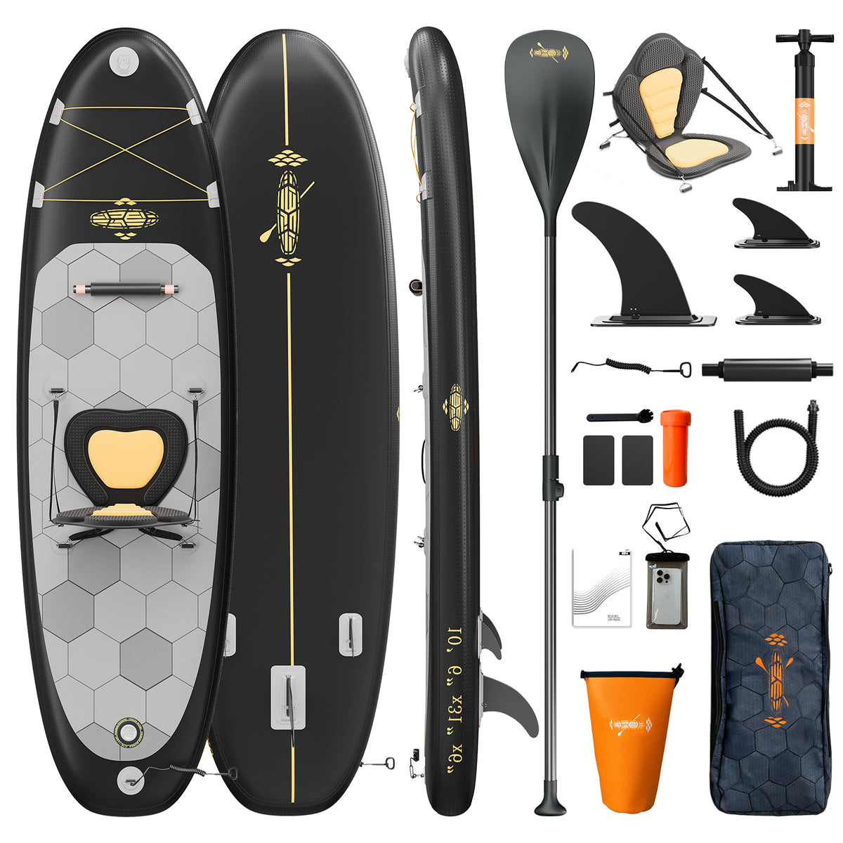 Yardwell Allround SUP Board 320cm | Aufblasbar & Stabil | Für Anfänger & Fortgeschrittene - Yardwell