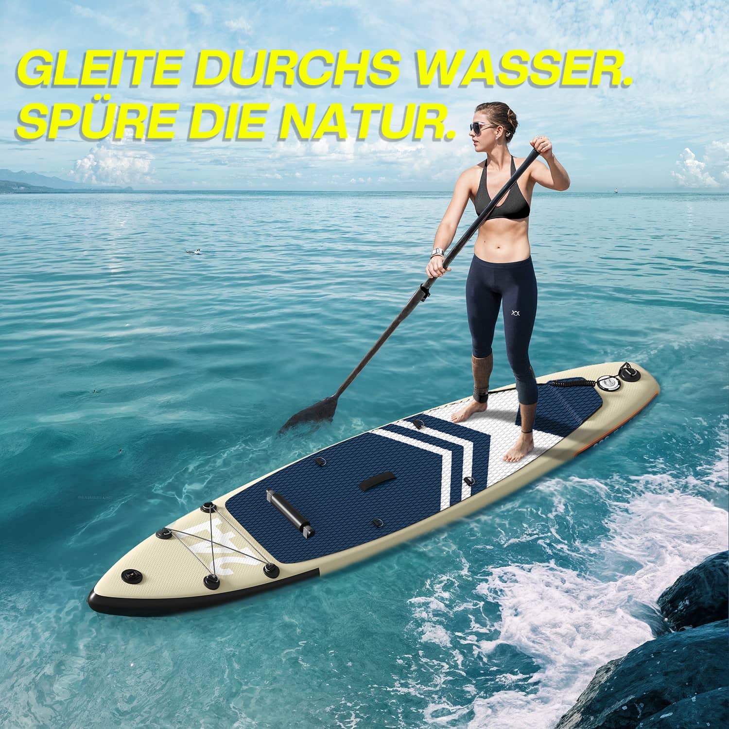Yardwell SUP Aufblasbares Stand Up Paddle Board 11'