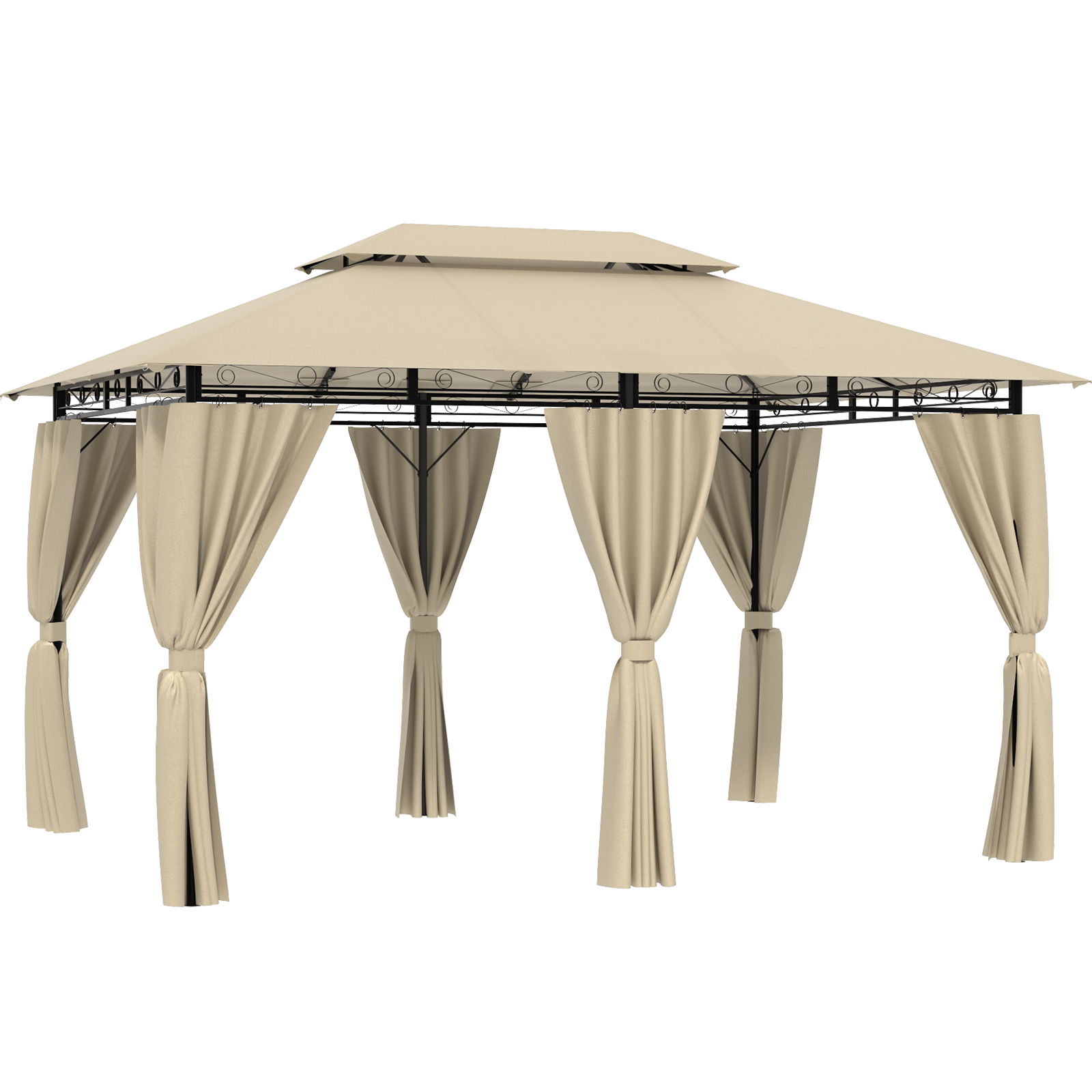 Gartenpavillon 3x3 / 3x4/3x6 mit Solar-Lichterketten