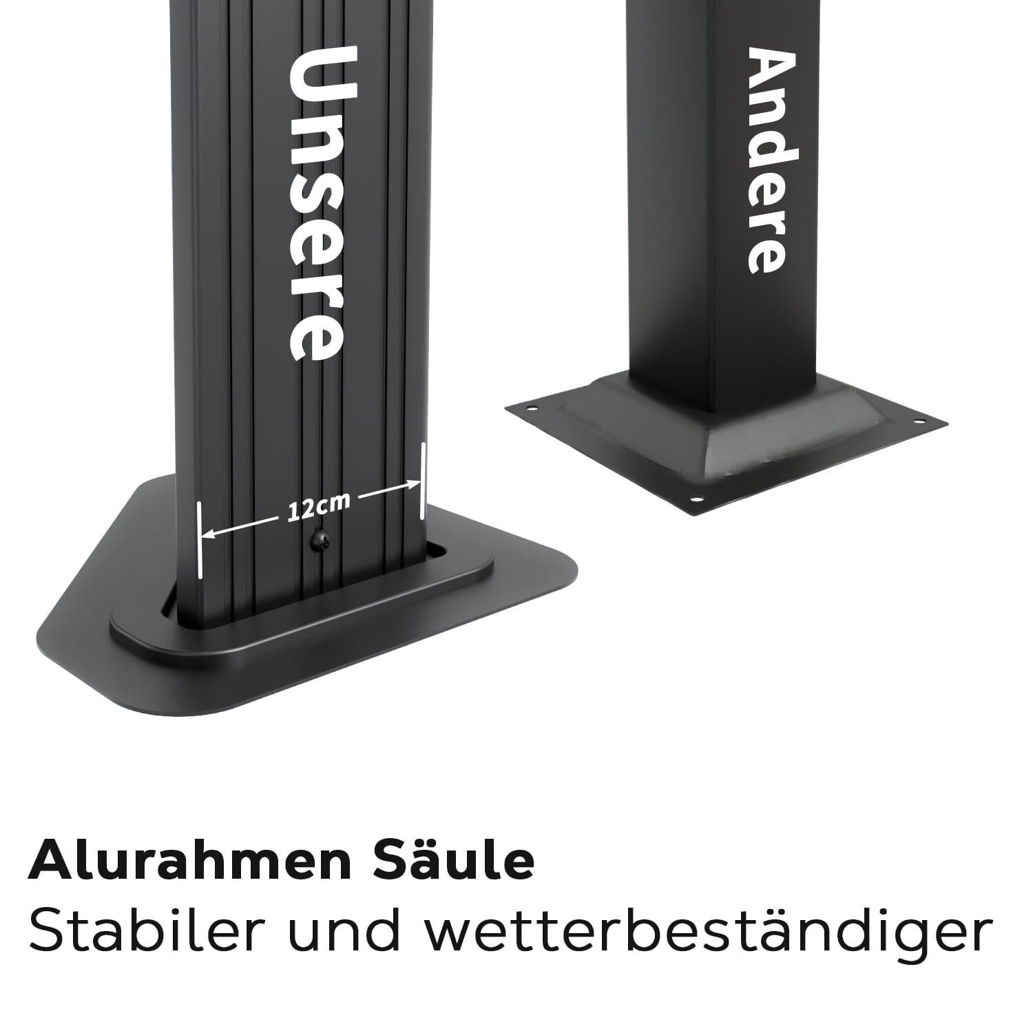 Pavillon 3.65X4.85m mit Stahldach, Seitenwand und Moskitonetz