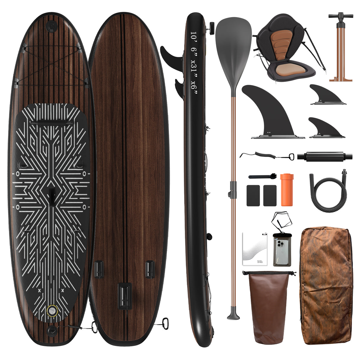 Yardwell Allround SUP Board 320cm | Aufblasbar & Stabil | Für Anfänger & Fortgeschrittene - Yardwell