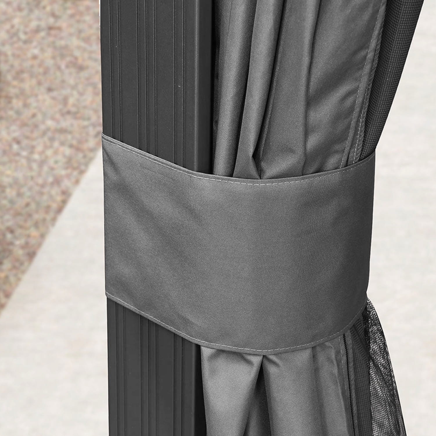 Pavillon 3.65X4.85m mit Stahldach, Seitenwand und Moskitonetz