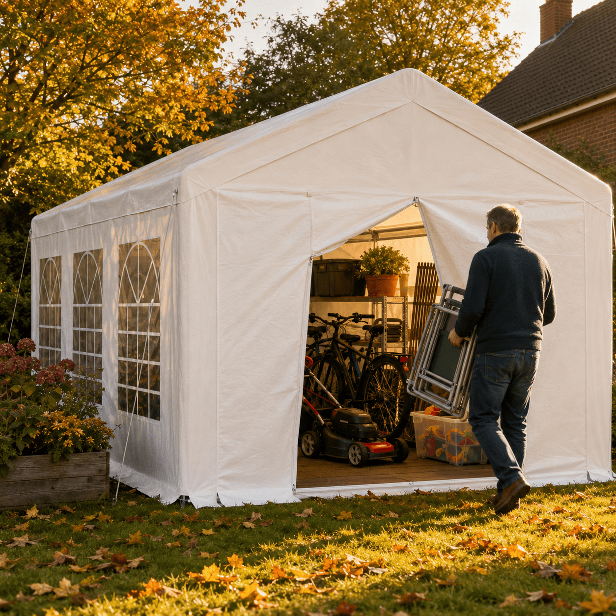 Partyzelt 3×6 & 4×6 m – Steht die ganze Saison | Yardwell - Yardwell
