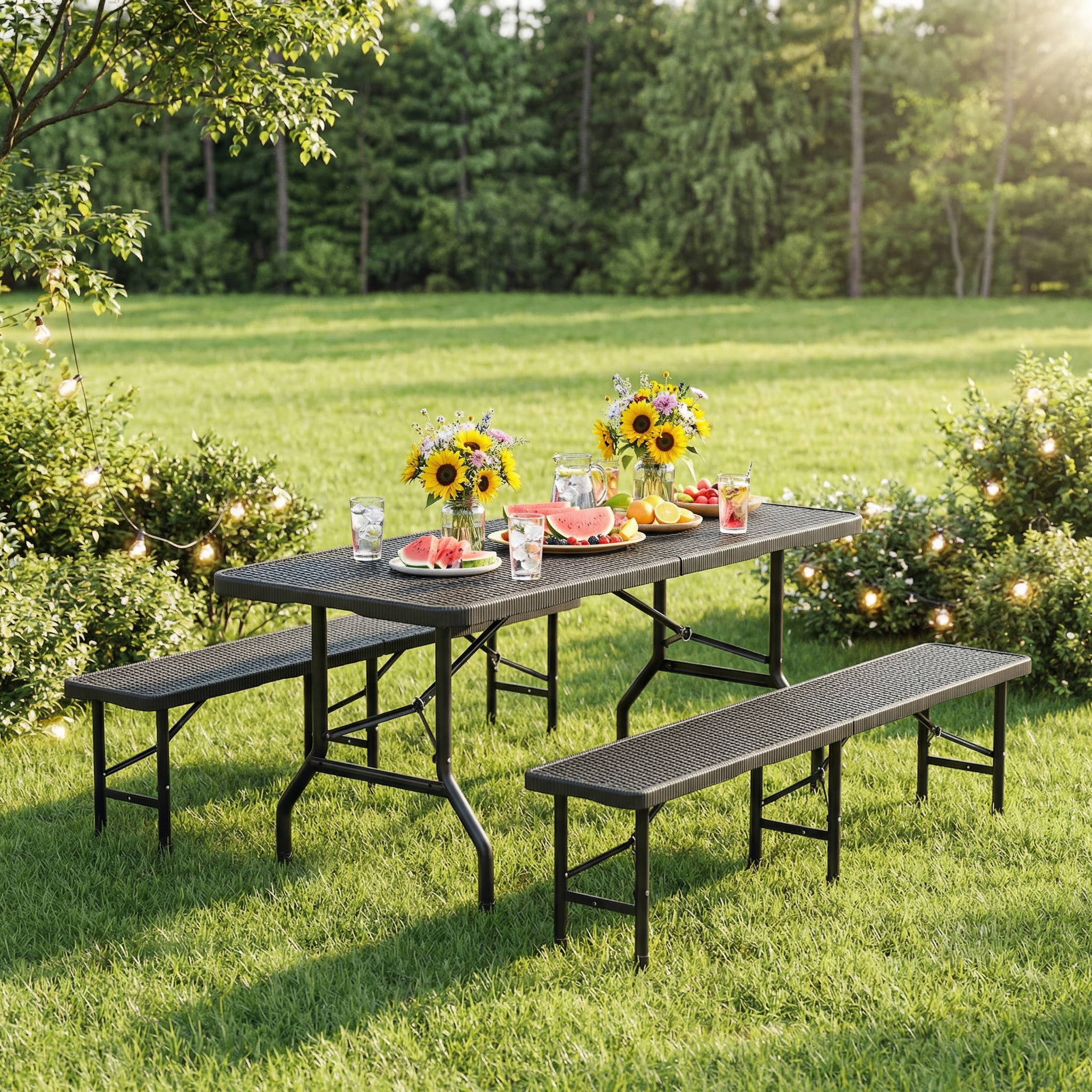 Kunststoff-Klappstuhl-Set – faltbar, leicht & vielseitig einsetzbar