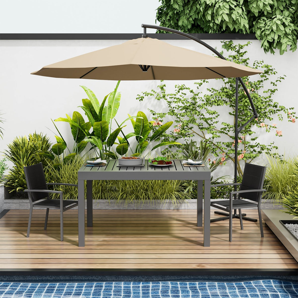 Gartentisch Ausziehbar Wetterfest aus Aluminium - Yardwell