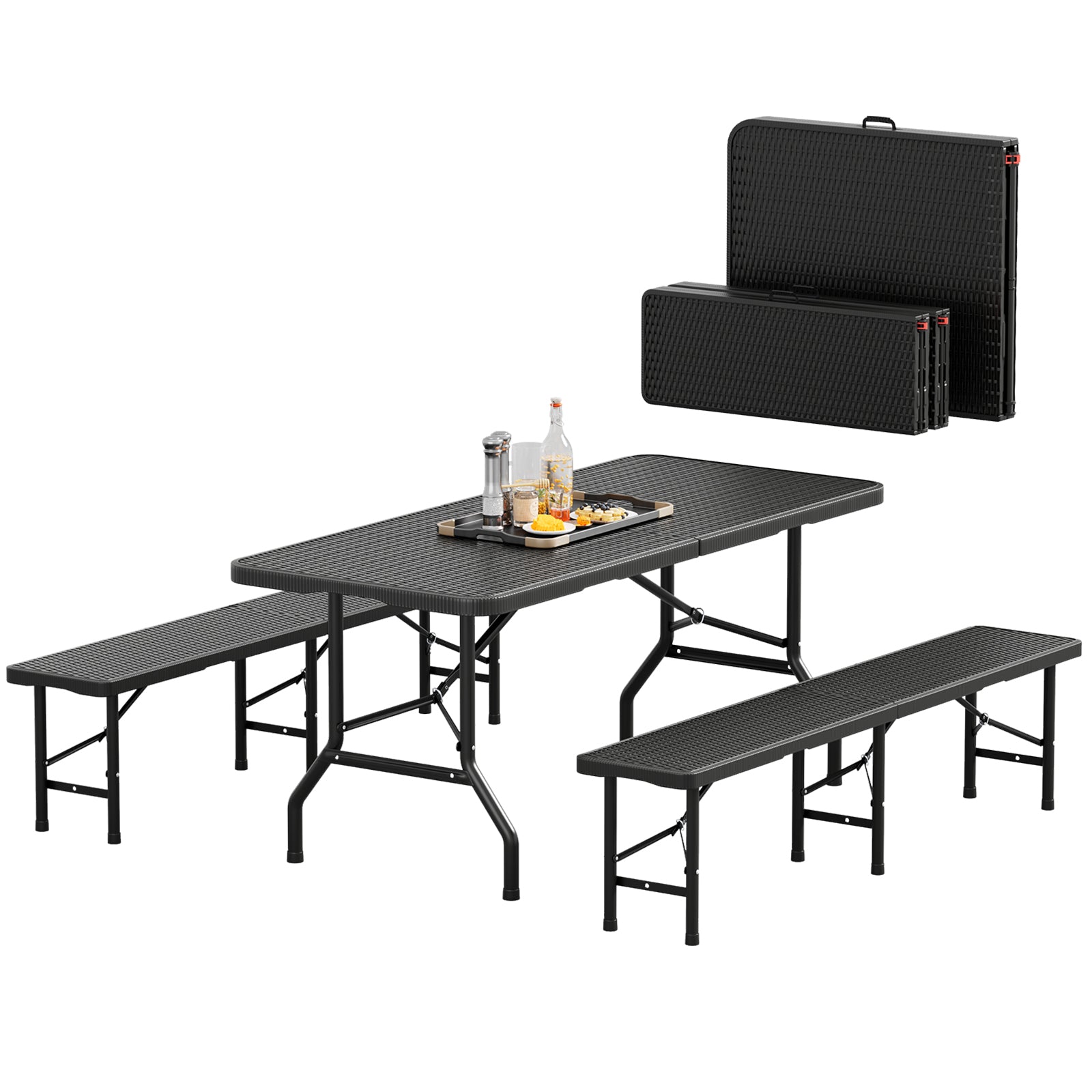 Kunststoff-Klappstuhl-Set – faltbar, leicht & vielseitig einsetzbar