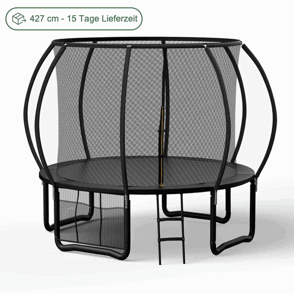 Trampoline mit Sicherheitsnetz und Leiter, Ø 244-427cm - Yardwell