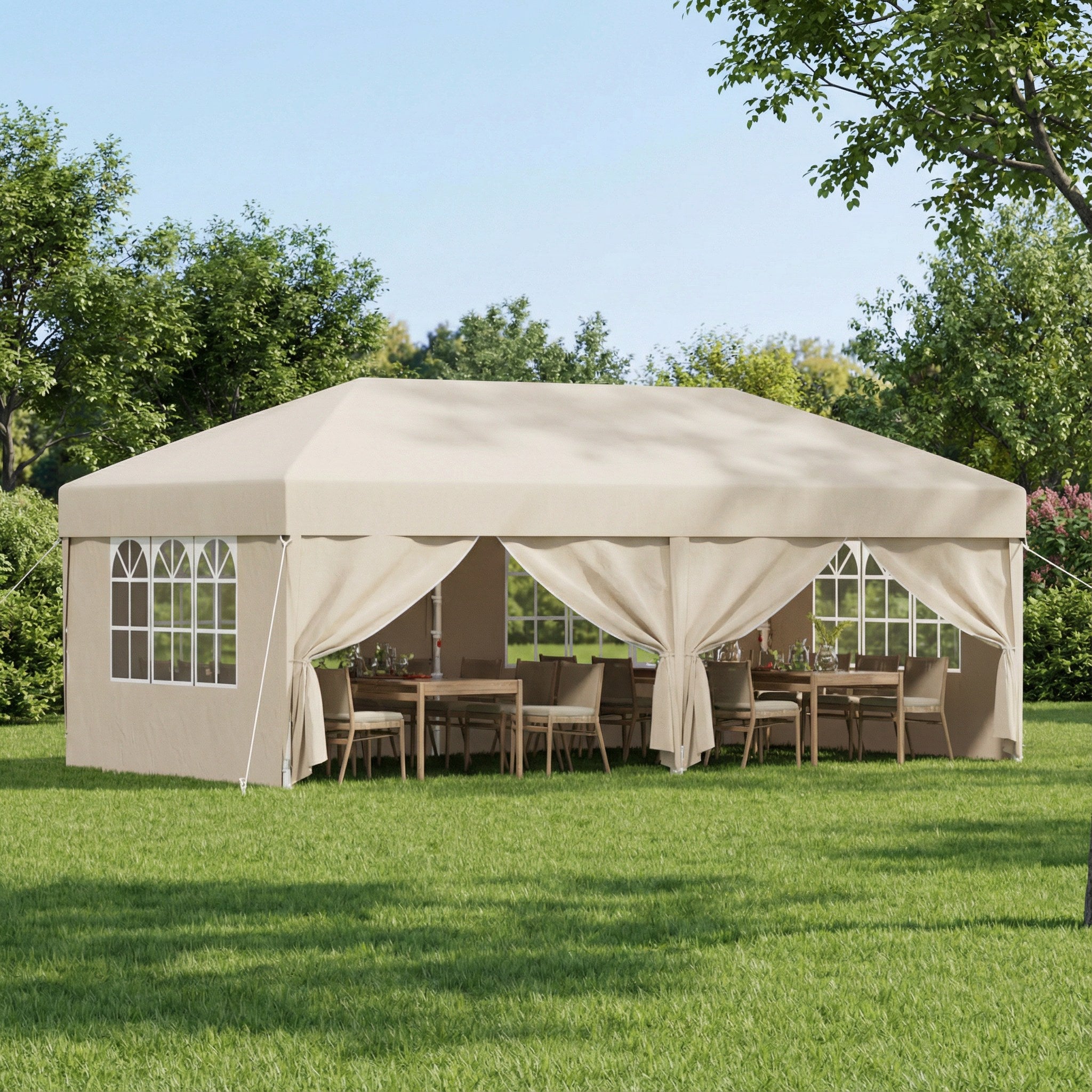 Faltpavillon mit Einhand-Hubsystem & Höhenversteller