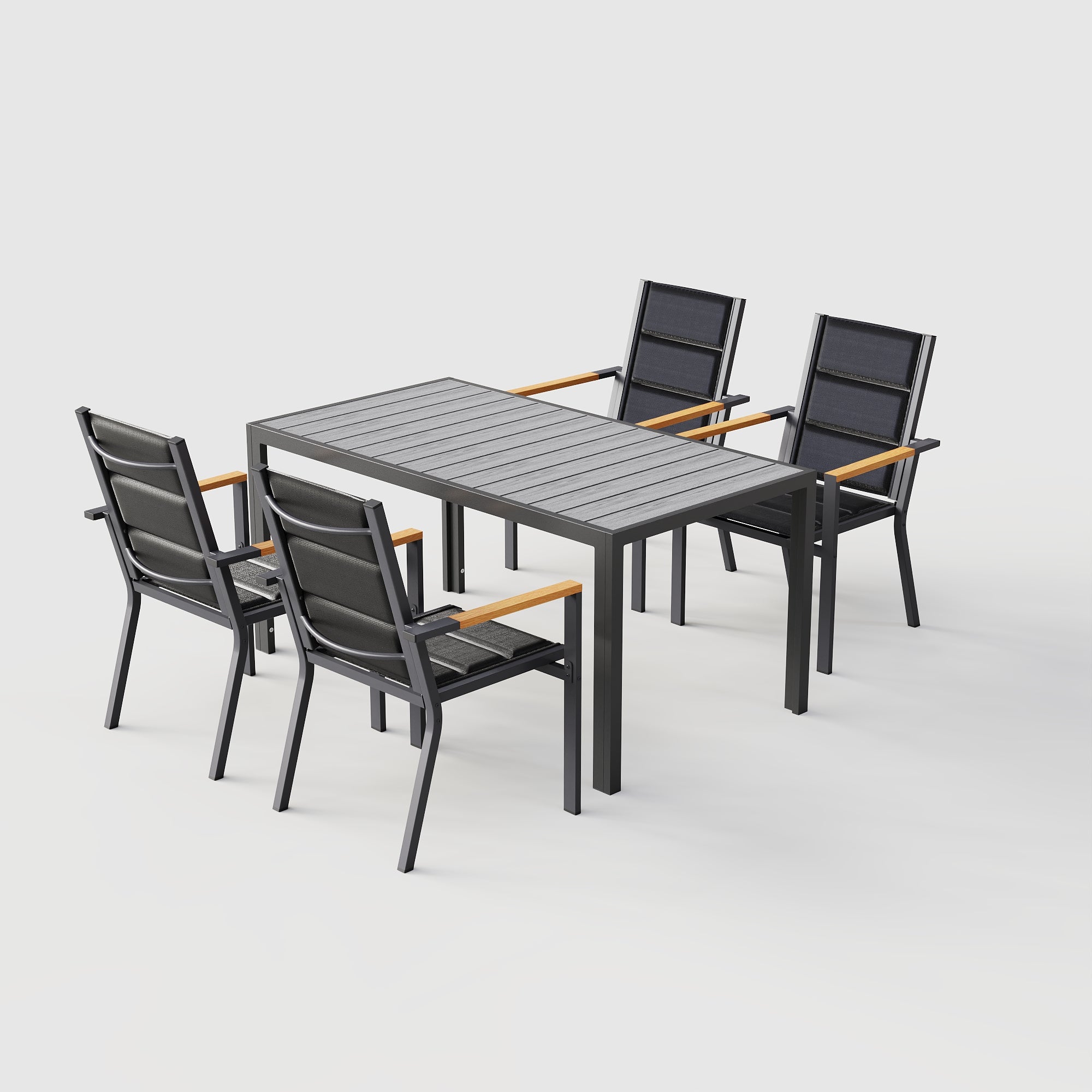 Tisch- und Stuhlset für 4 Personen