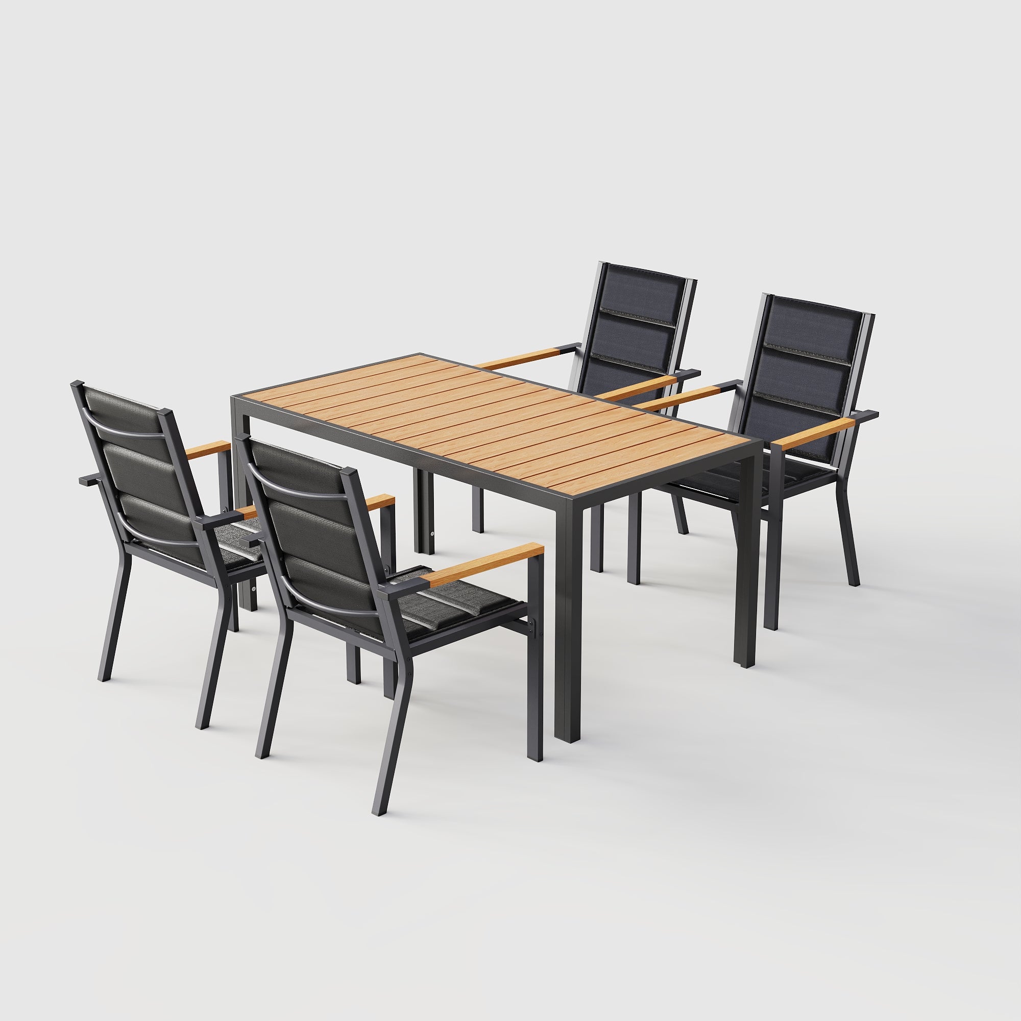 Tisch- und Stuhlset für 4 Personen