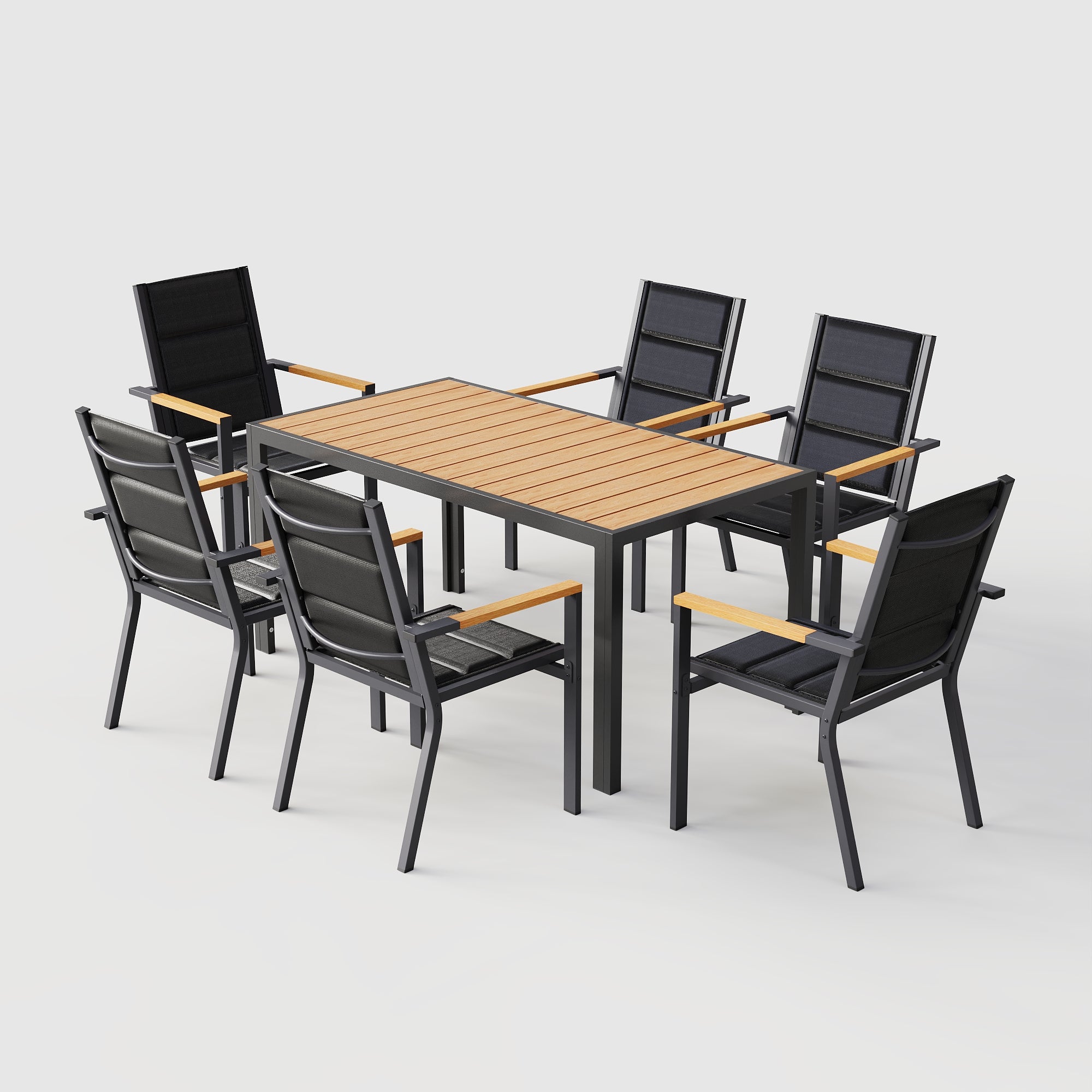 Tisch- und Stuhlset für 6 Personen