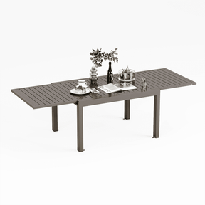 Gartentisch Ausziehbar Wetterfest aus Aluminium - Yardwell