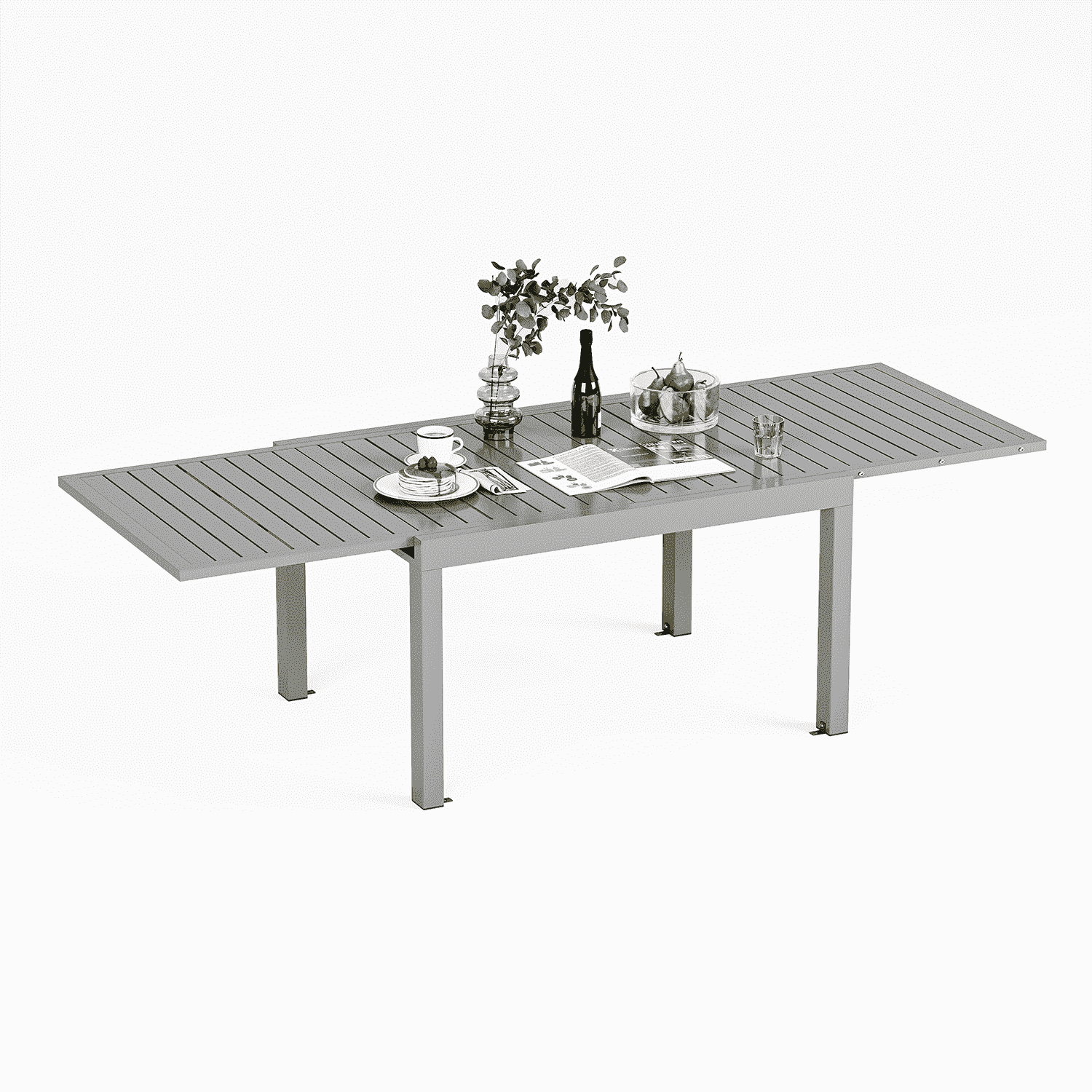 Yardwell Gartentisch ausziehbar aus Aluminium