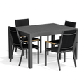 Yardwell 2-4 Sitzer Gartentisch ausziehbar Set aus Aluminium 130-260x80cm