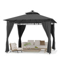 Gartenpavillon mit LED-Beleuchtung