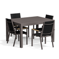 Yardwell 2-4 Sitzer Gartentisch ausziehbar Set aus Aluminium 130-260x80cm