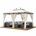 Gartenpavillon mit LED-Beleuchtung