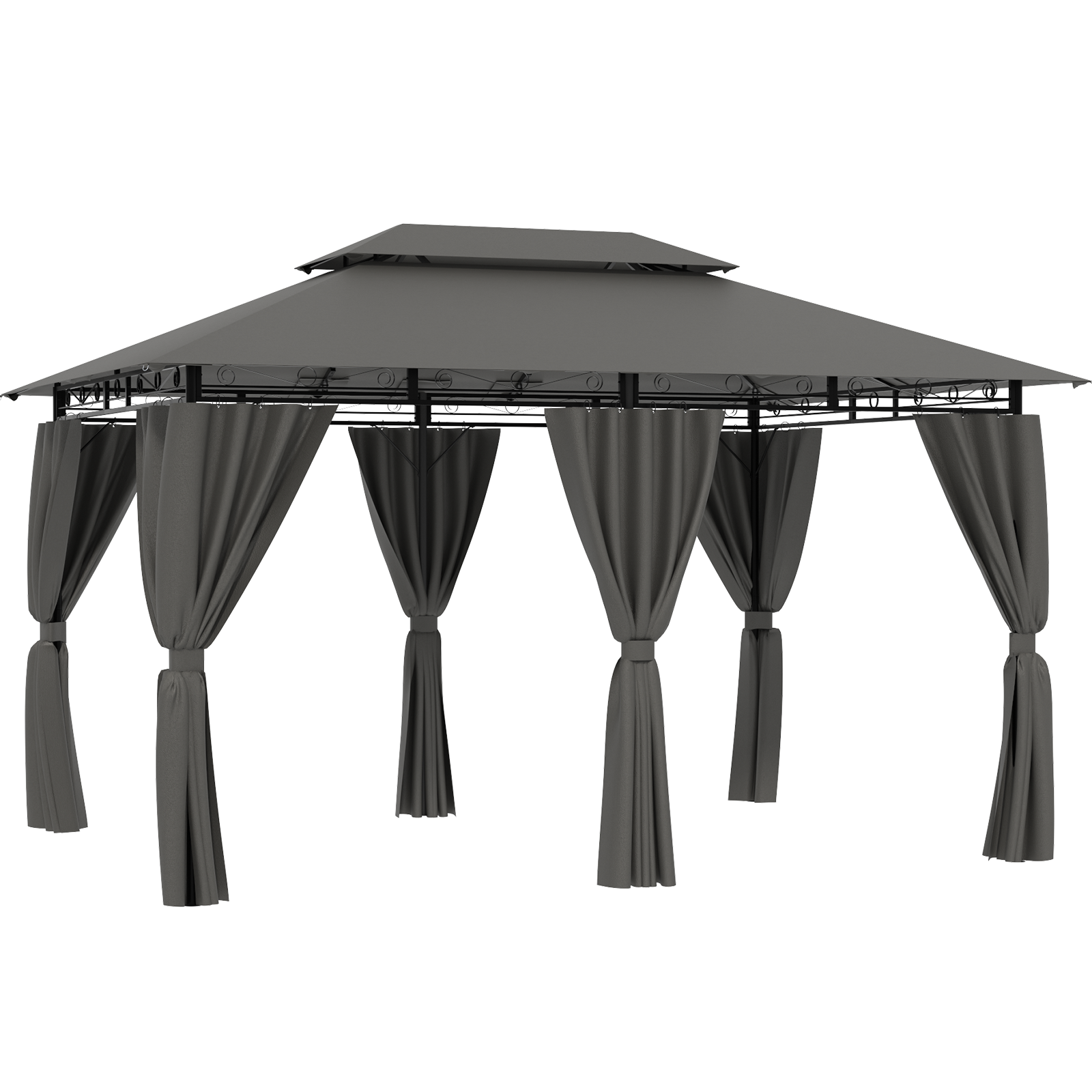 Gartenpavillon 3x3 / 3x4/3x6 mit Solar-Lichterketten