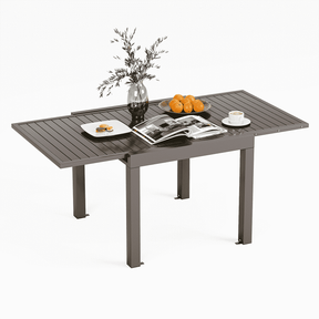 Gartentisch Ausziehbar Wetterfest aus Aluminium - Yardwell