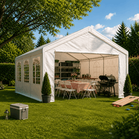 Partyzelt kaufen 3x6 / 4x6 / 4x8 m – Wasserdicht & Stabil | Yardwell - Yardwell