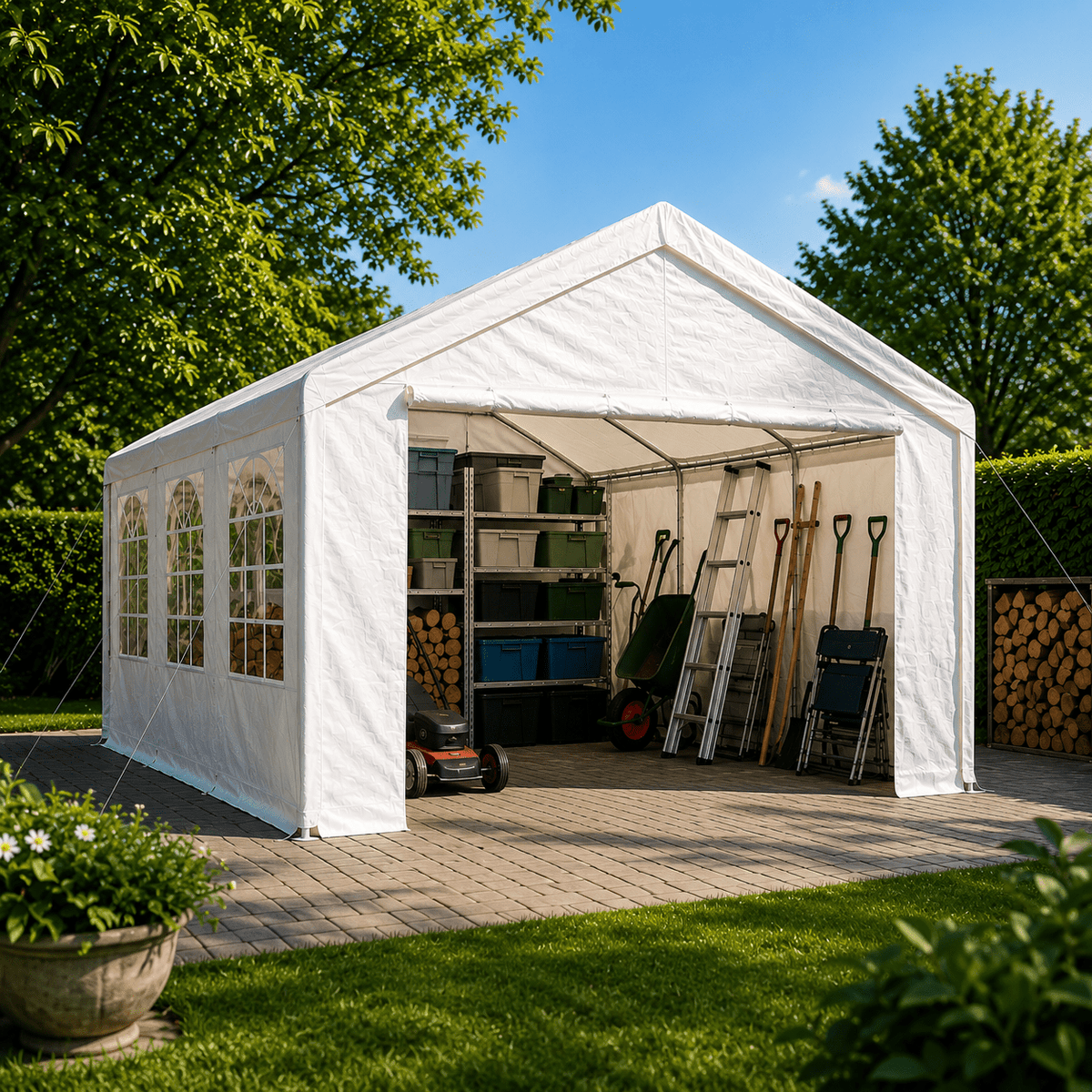 Partyzelt kaufen 3x6 / 4x6 / 4x8 m – Wasserdicht & Stabil | Yardwell - Yardwell