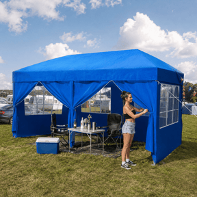 Faltpavillon Einhand - Hubsystem – Aufbau in Sekunden, Höhenverstellbar, Wasserdicht - Yardwell