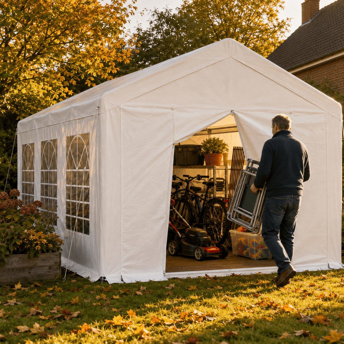 Partyzelt 3×6 & 4×6 m – Steht die ganze Saison | Yardwell - Yardwell