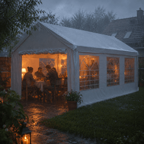 Partyzelt 3×6 & 4×6 m – Steht die ganze Saison | Yardwell - Yardwell