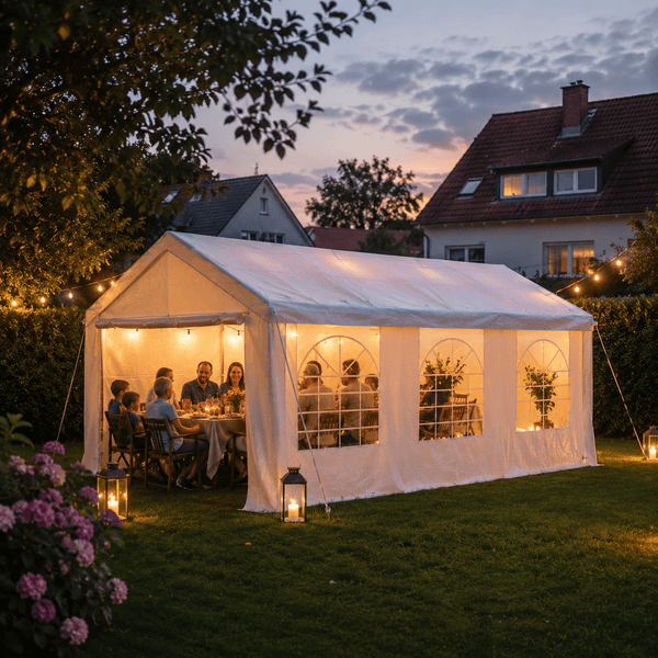 Partyzelt 3×6 & 4×6 m – Steht die ganze Saison