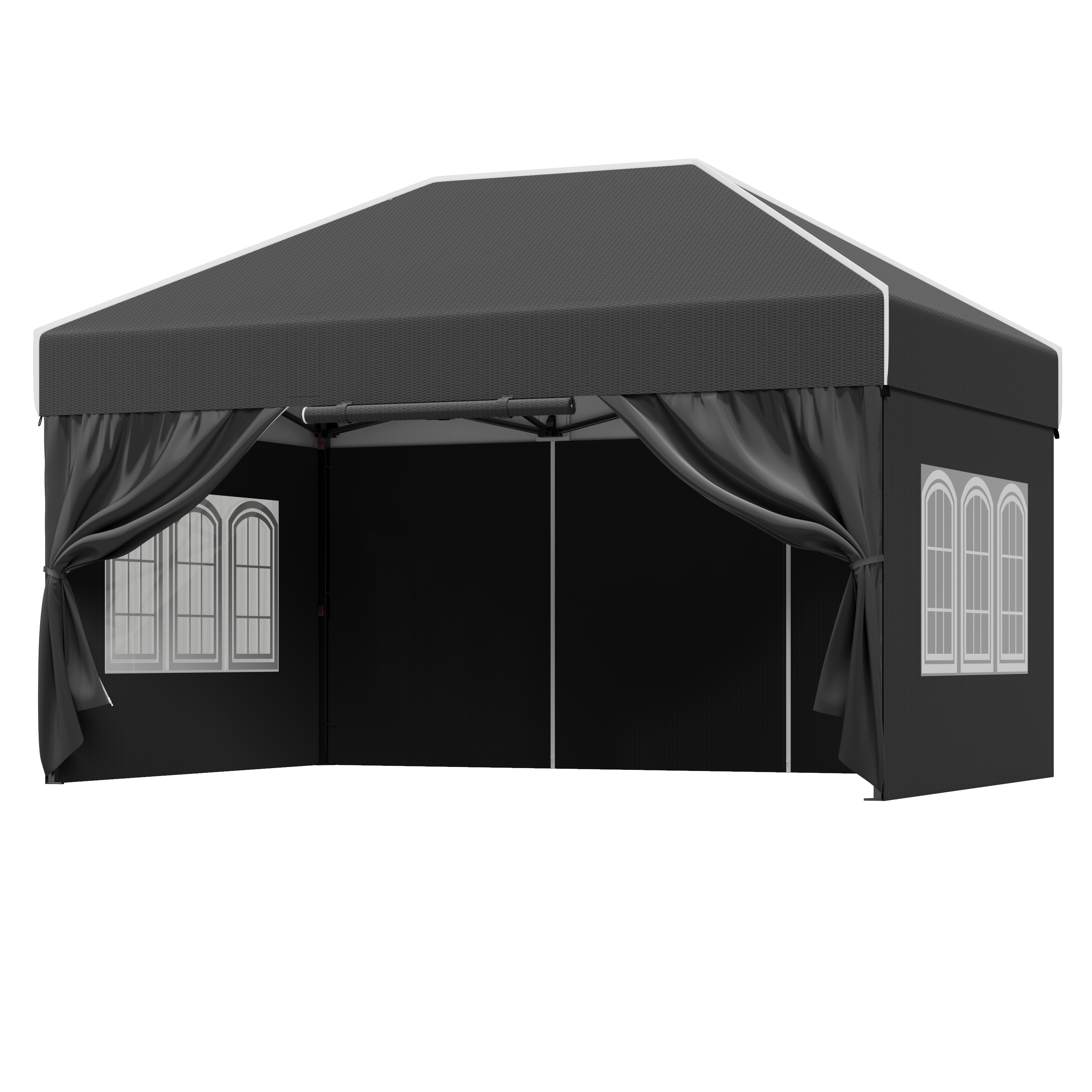 Spitzdach Faltpavillon – höhenverstellbare Beine & stabiler Klappmechanismus