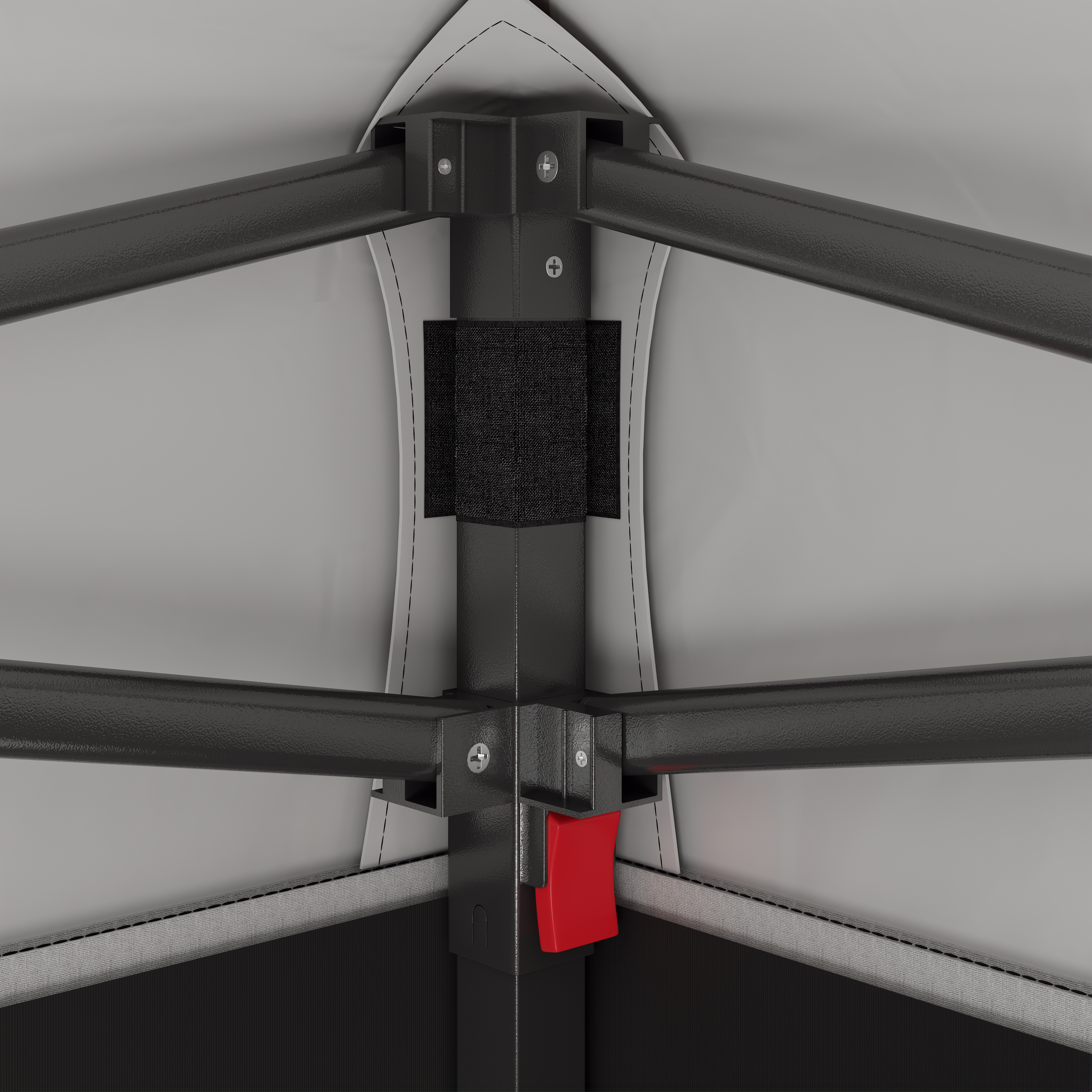 Spitzdach Faltpavillon – höhenverstellbare Beine & stabiler Klappmechanismus