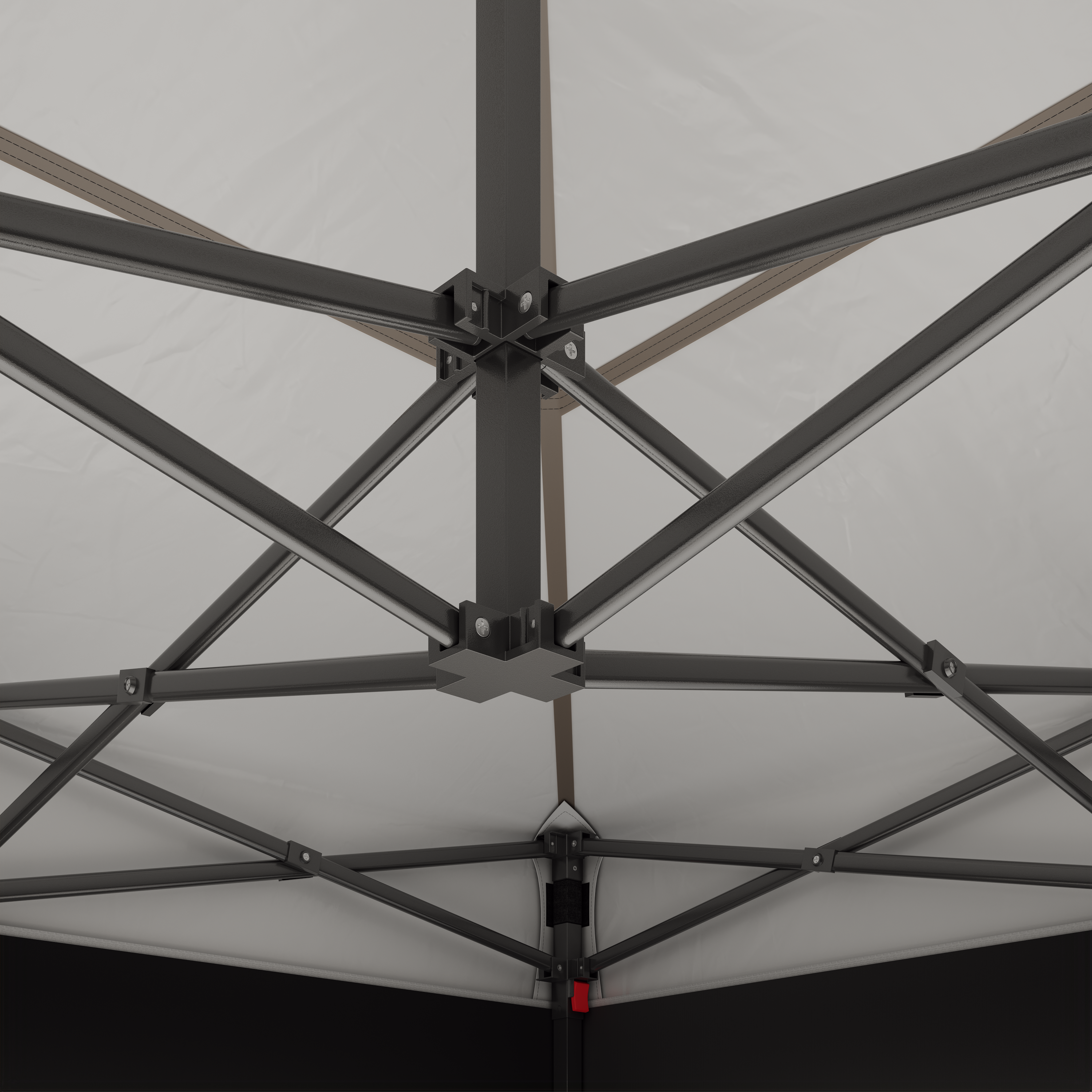 Spitzdach Faltpavillon – höhenverstellbare Beine & stabiler Klappmechanismus