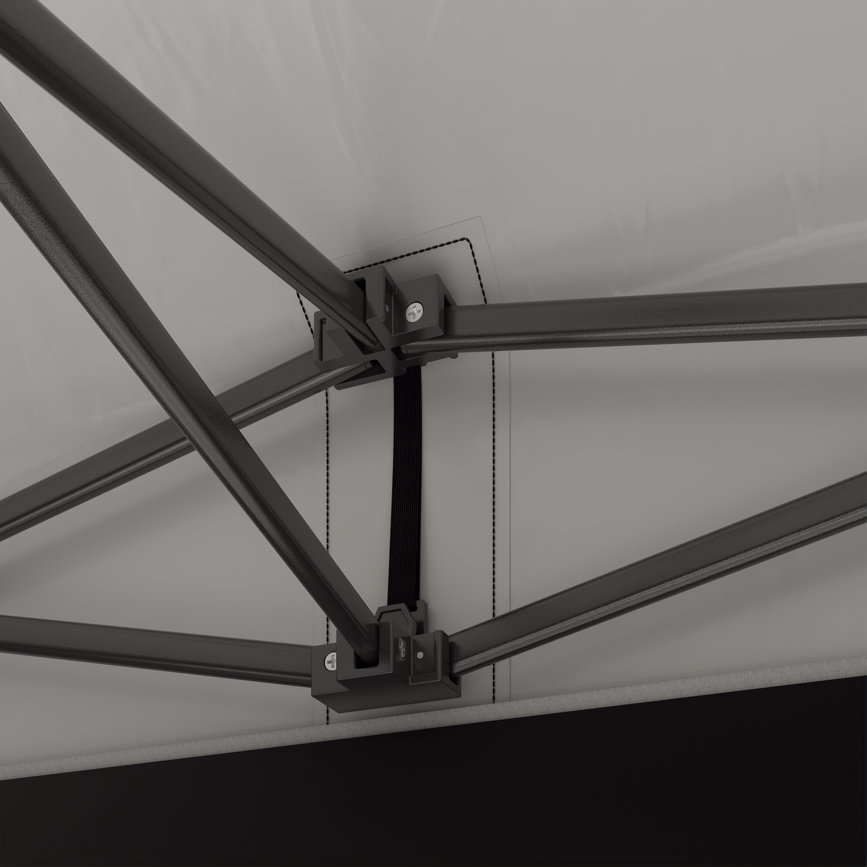 Spitzdach Faltpavillon – höhenverstellbare Beine & stabiler Klappmechanismus