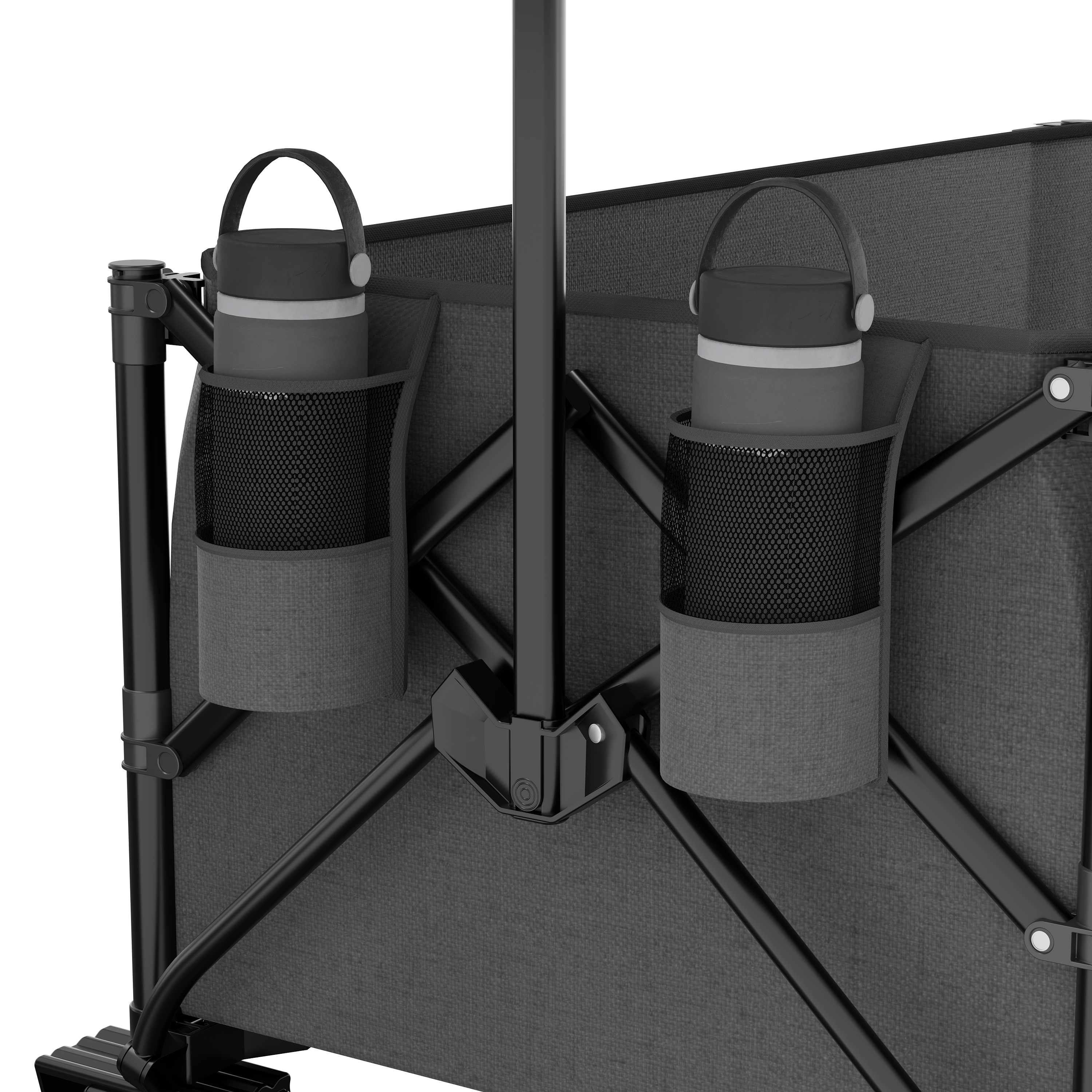 Faltbarer Bollerwagen 150KG mit einseitig aufklappbarer Seitenwand