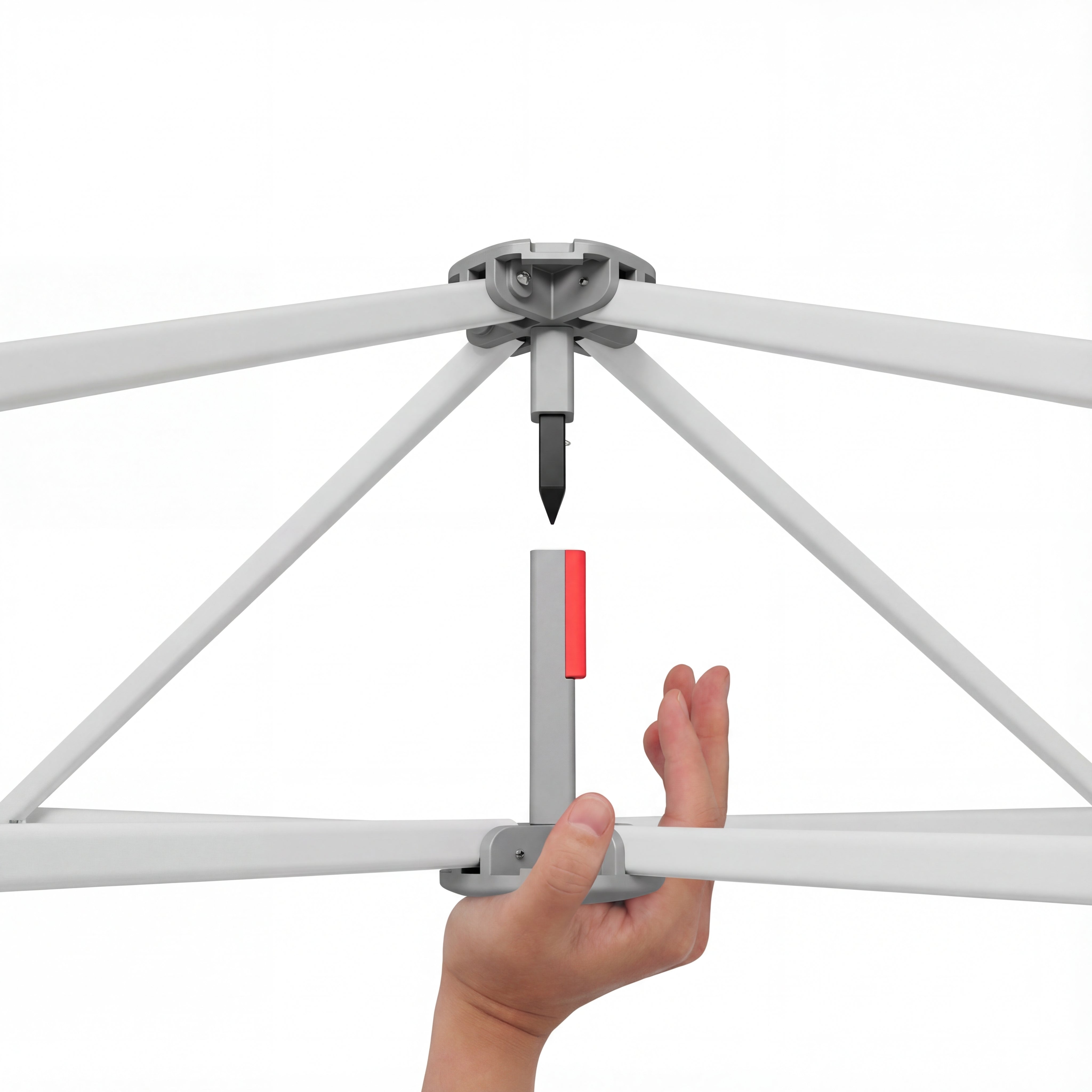 Faltpavillon mit Einhand-Hubsystem & Höhenversteller