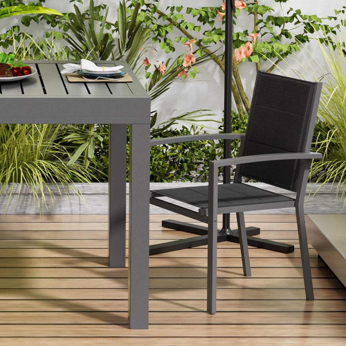 Gartentisch Ausziehbar Wetterfest aus Aluminium - Yardwell