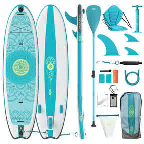 Yardwell SUP Board mit Fishtail - Form | Mehr Wendigkeit & Kontrolle | Aufblasbar - Yardwell